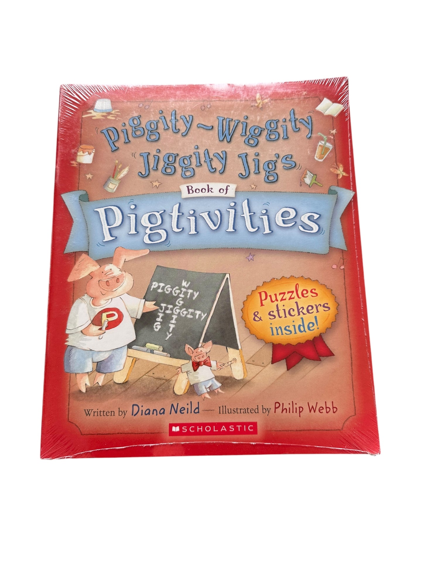 Piggity-Wiggity Jiggity Jig Book + Activity Book - NEW