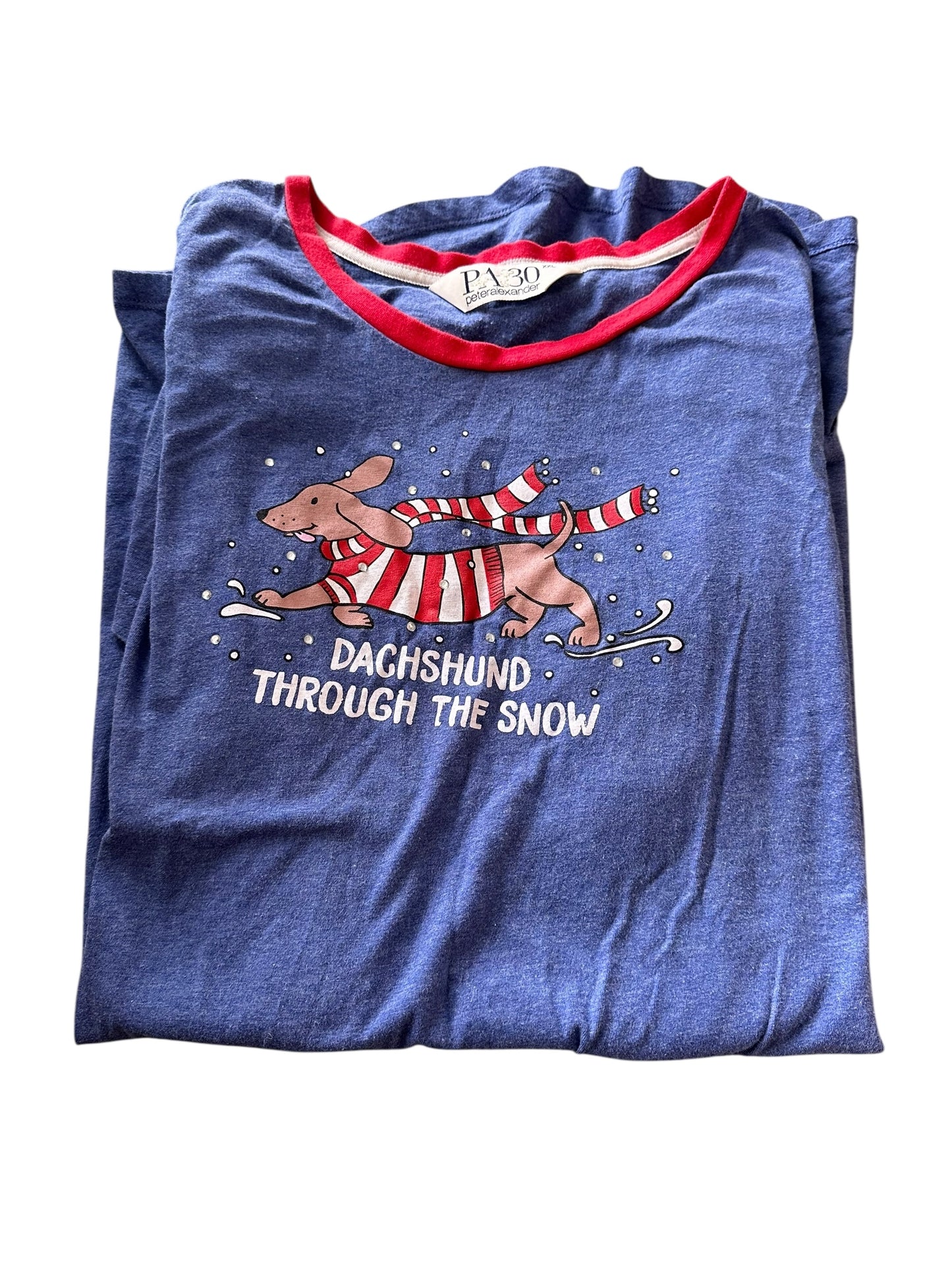 Peter Alexander Dashound Christmas Nightie - Adults Size XXL