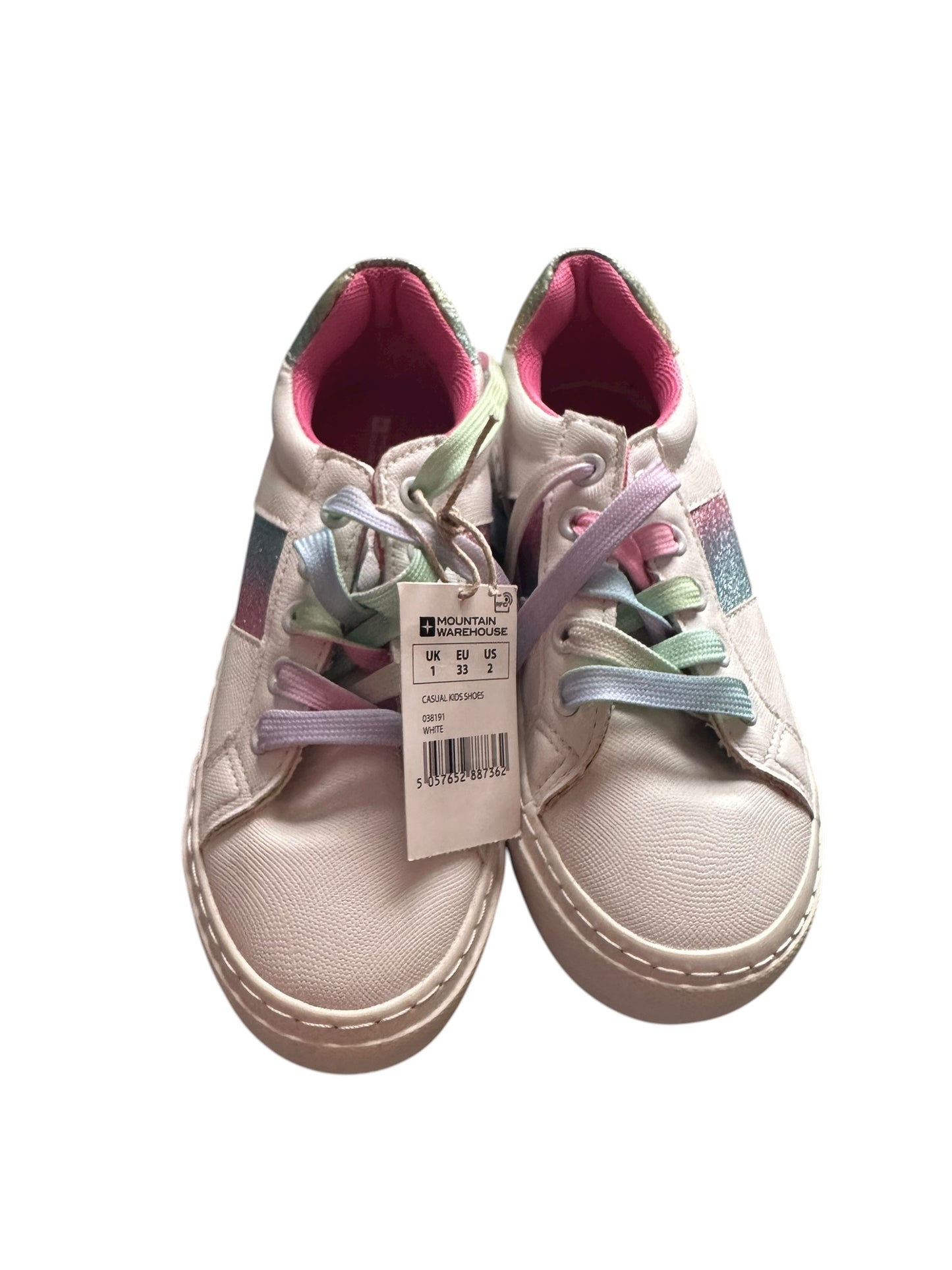 Mountain Warehouse Rainbow Lace Sneakers - Size EU 33 NEW