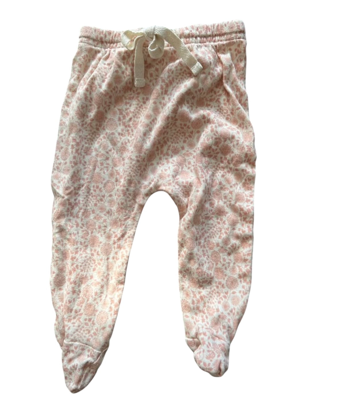 Nature Baby Floral Footed Leggings - Size 0-3 Months