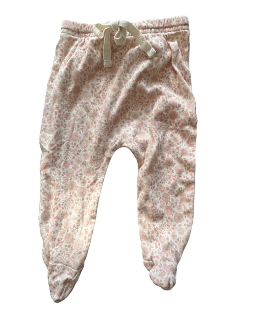 Nature Baby Floral Footed Leggings - Size 0-3 Months