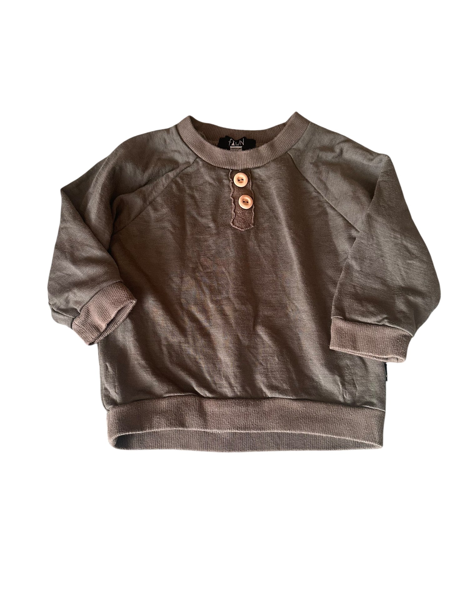Fawn NZ Made Merino Jumper - Size 1