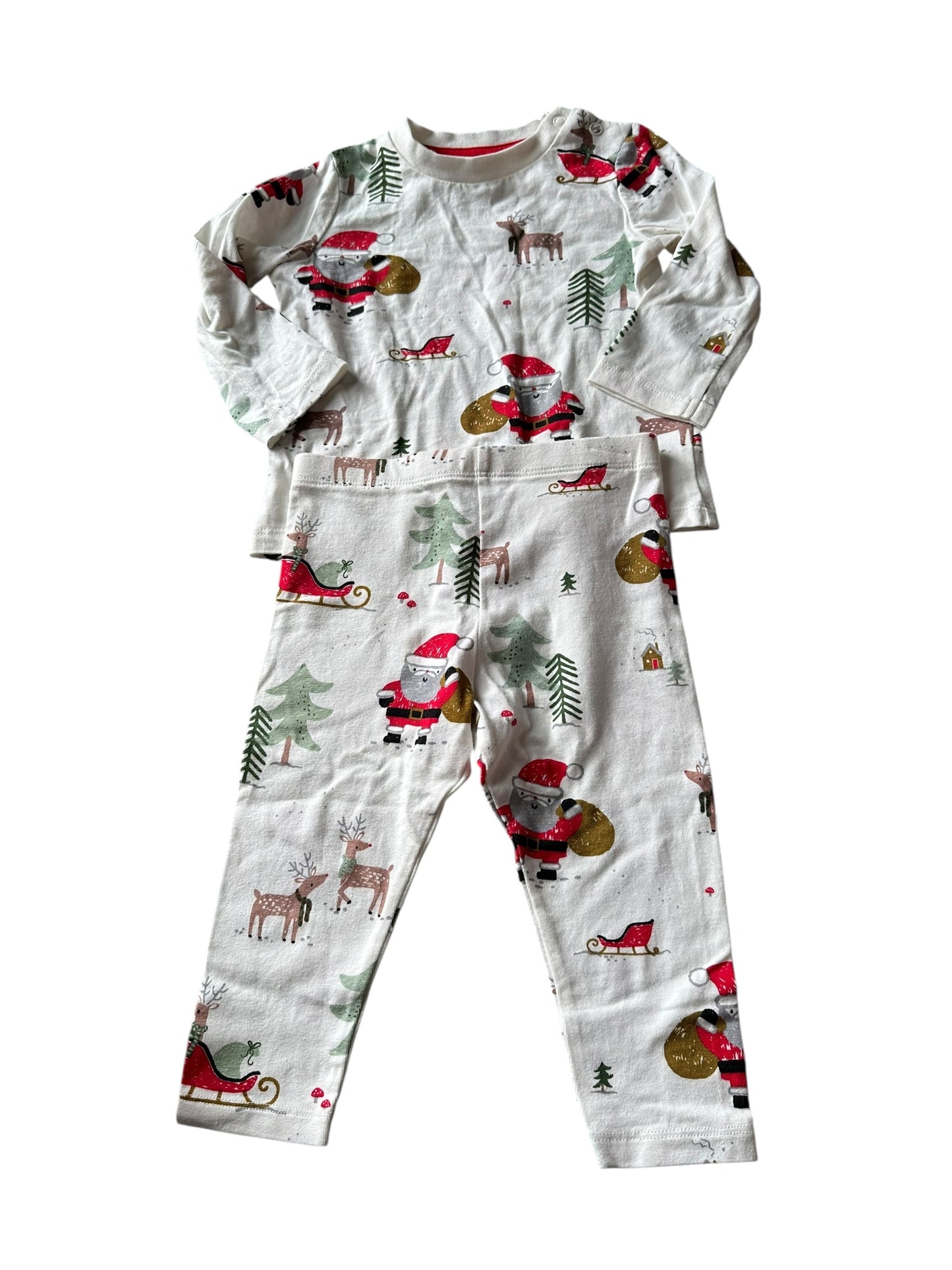Santa PJ Set - Size 6-9 Months