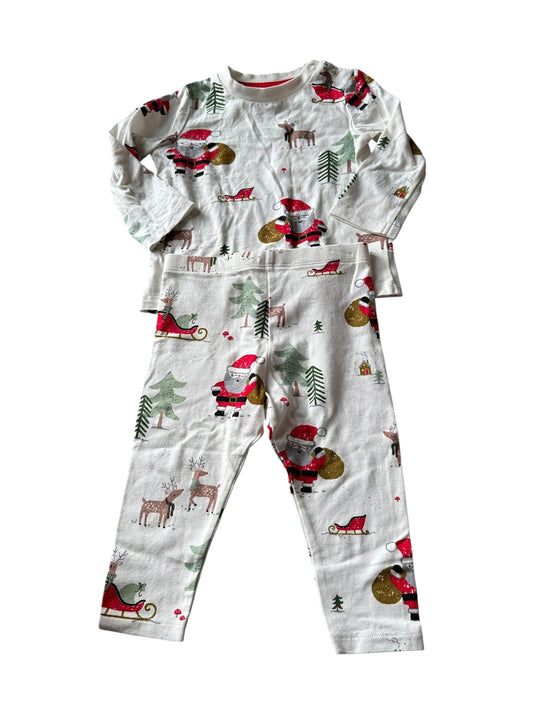 Santa PJ Set - Size 6-9 Months