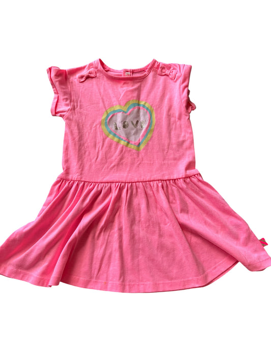 Billie Blush Heart Dress - Size 3