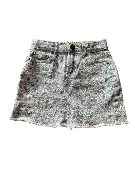 Cotton On Floral Denim Skirt - Size 5