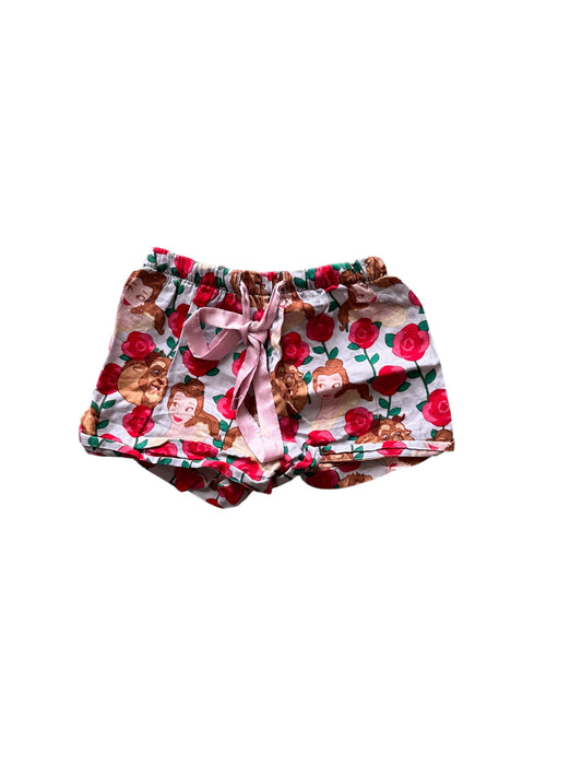 Peter Alexander Beauty & The Beast PJ Shorts - Size 2