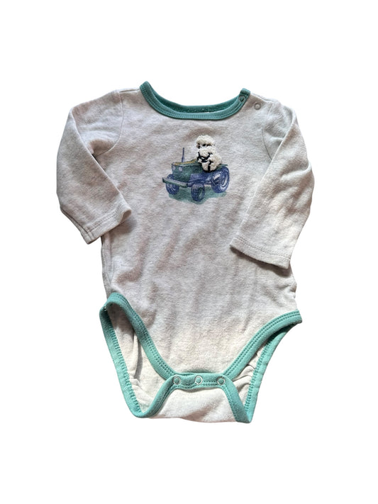 Little Bundle Tractor Onesie - Size 3-6 Months