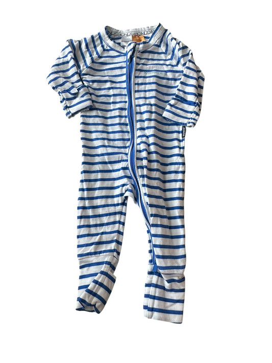 Bonds Striped Wondersuit - Size 0-3 Months