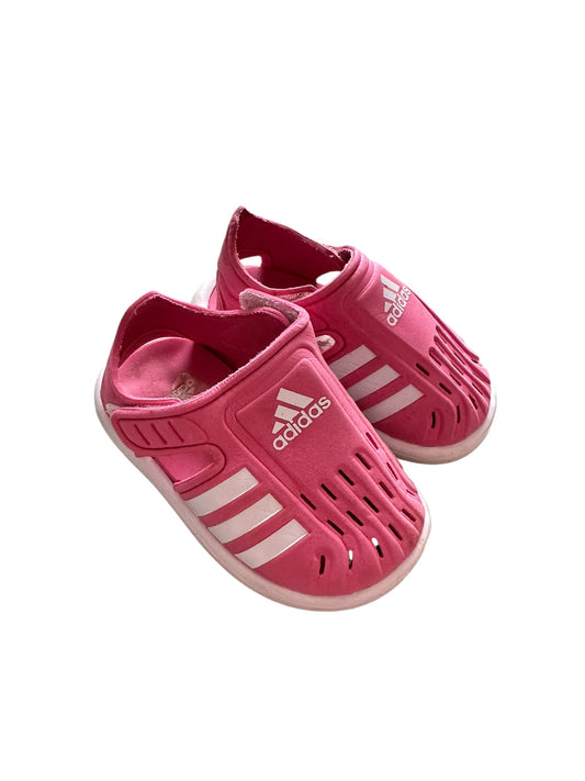 Pink Addidas Closed Toe Sandals - Size EU 20