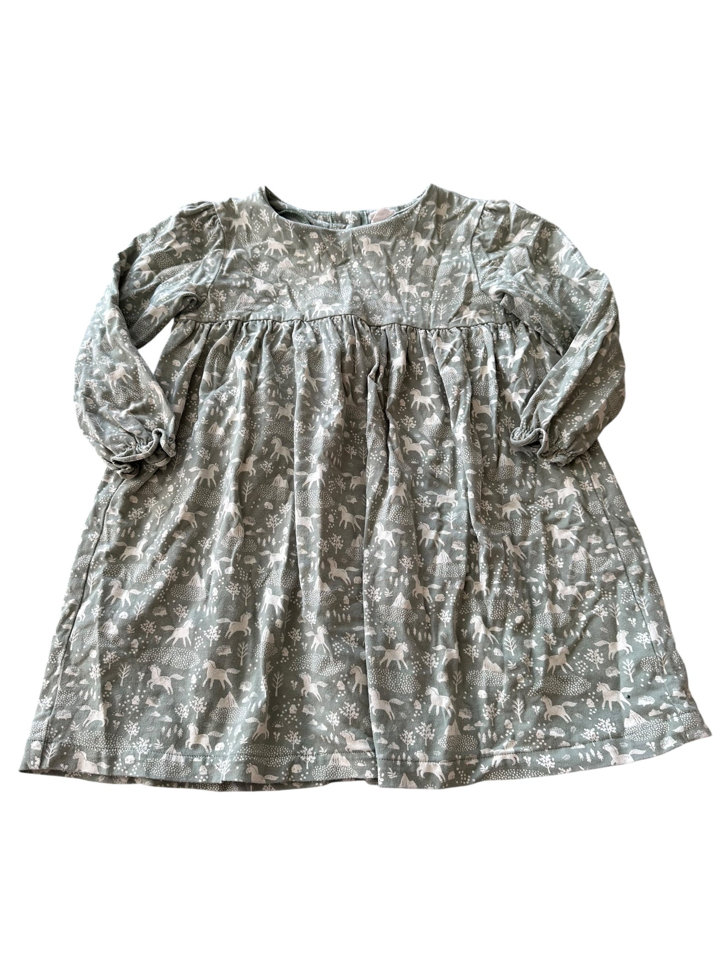 John Lewis Long Sleeve Dress - Size 3-4