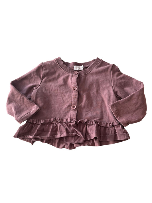 Jamie Kay Ruffle Cropped Cardigan - Size 2