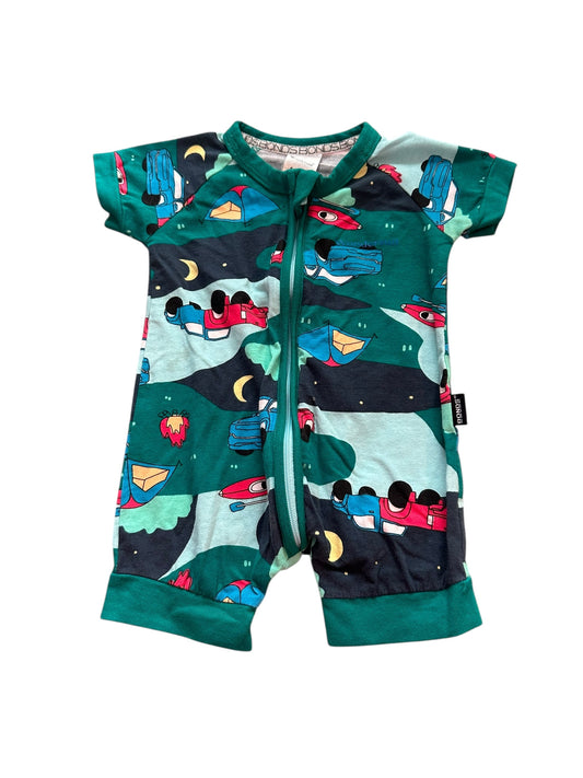 Bonds Shortie Zip Suit - Size 0-3 Months