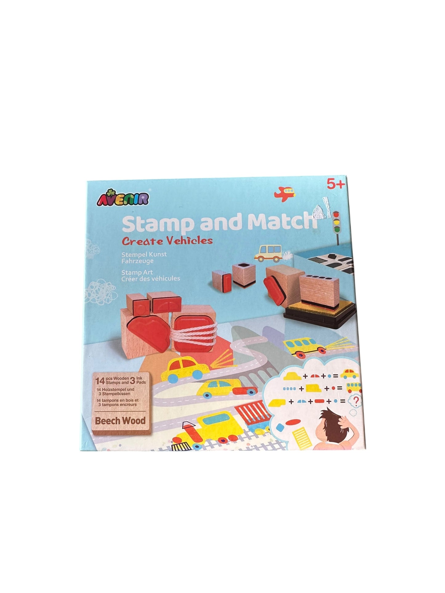 Stamp and Match Vehicles Set
