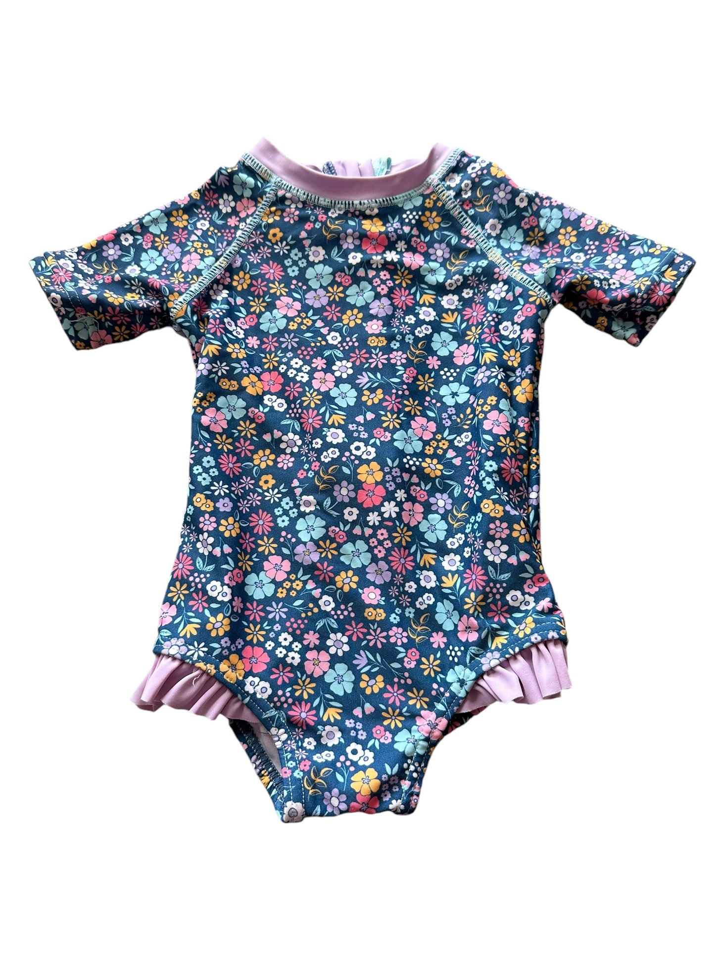 Teeny Weeny Floral Togs - Size 6-12 Months