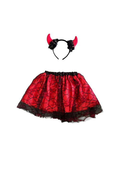 Devil Headband and Skirt - Size 3-4