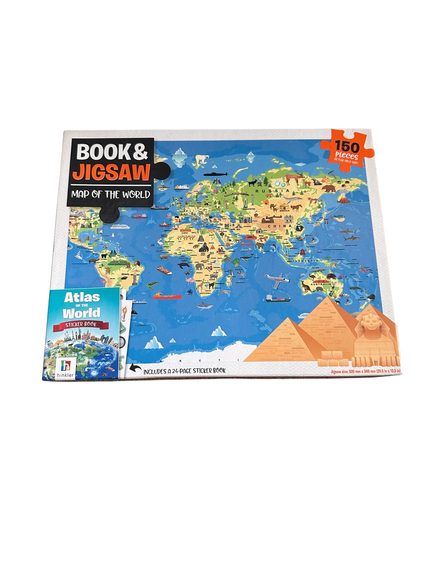 World Map Jigsaw Puzzle - 150 Pieces