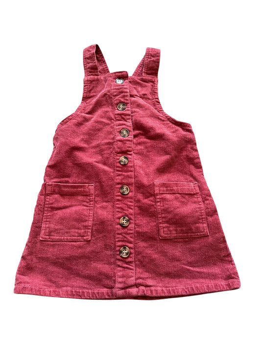 Mac + Ellie Cord Pinafore - Size 3-4