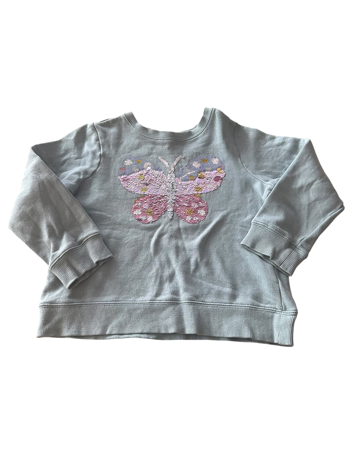 Mac and Ellie Butterfly Sequin Sweater - Size 4-5