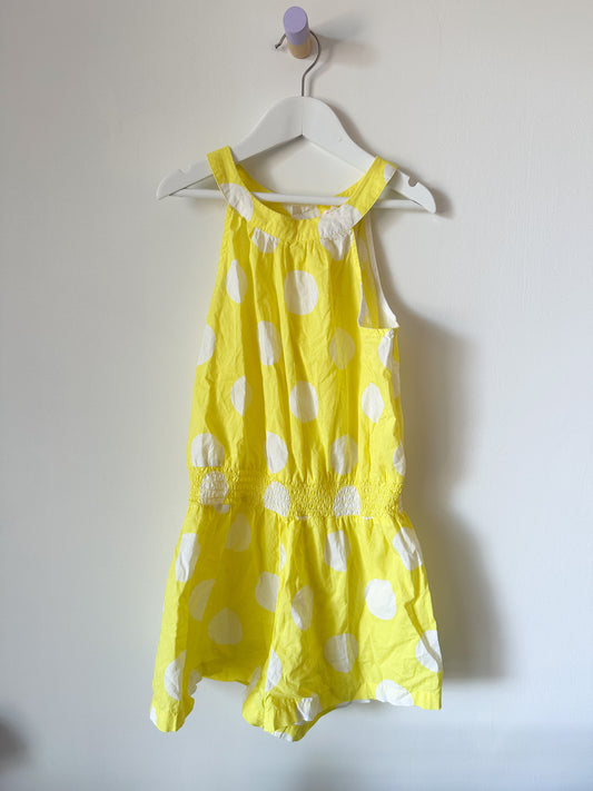 Country Road Yellow Spot Playsuit - Size 6