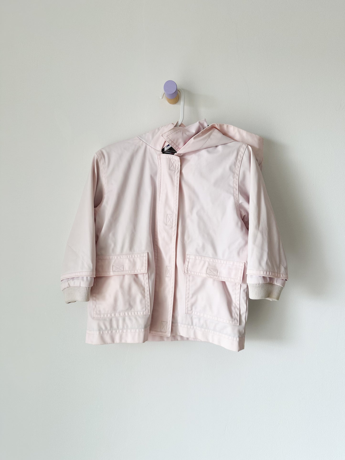 Petite Beau Pink Raincoat - Size 1