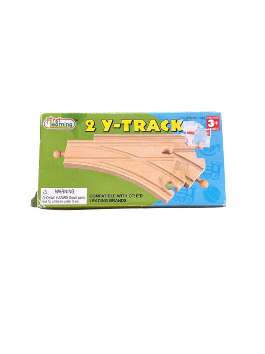 2x Y Wooden Train Tracks - NEW