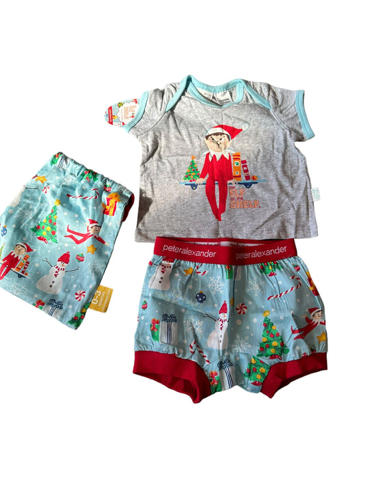 Peter Alexander Elf On the Shelf Pj Set - Size 0-3 Months NEW