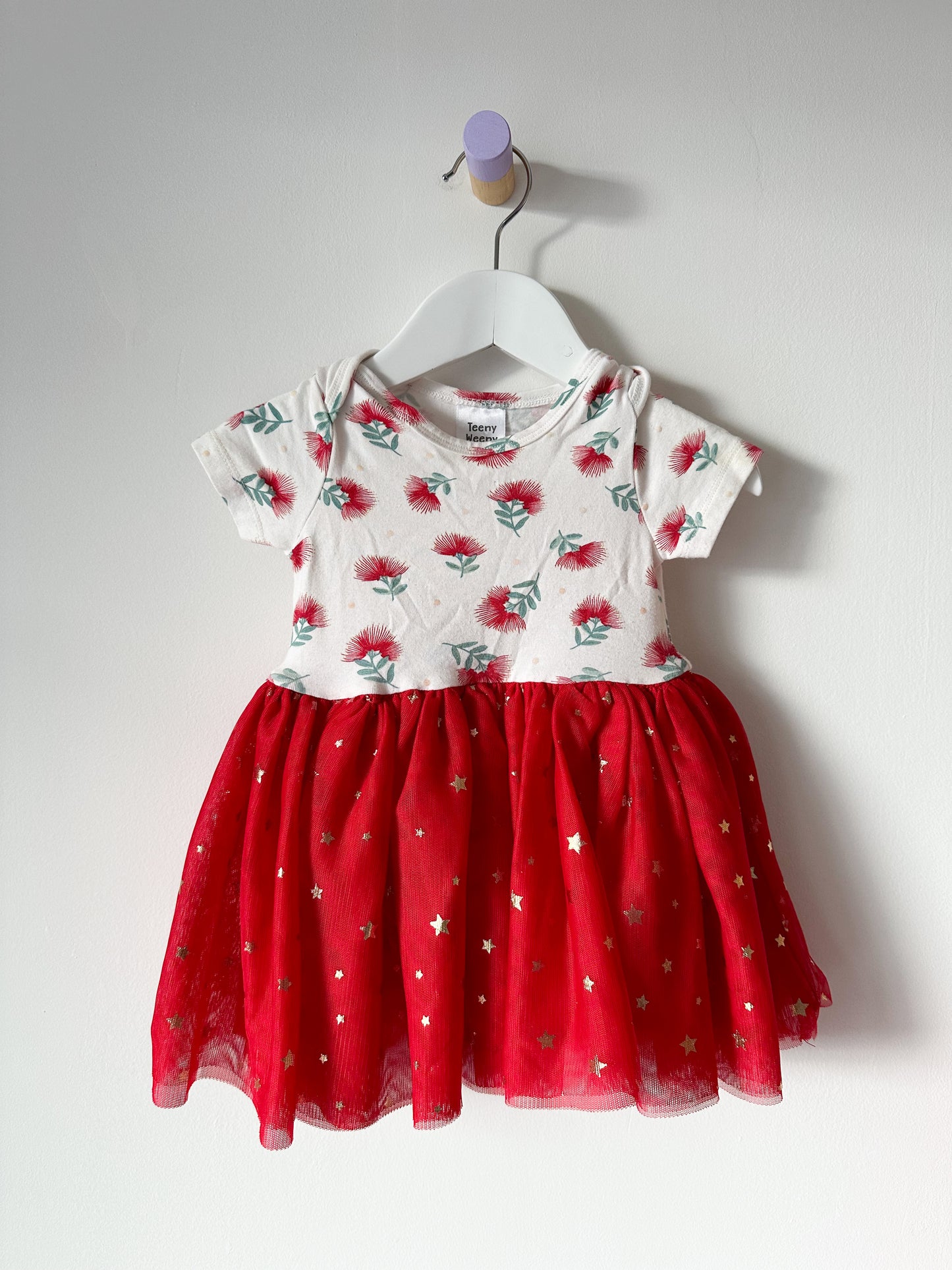 Pohutukawa Tulle Dress - Size 3-6 Months