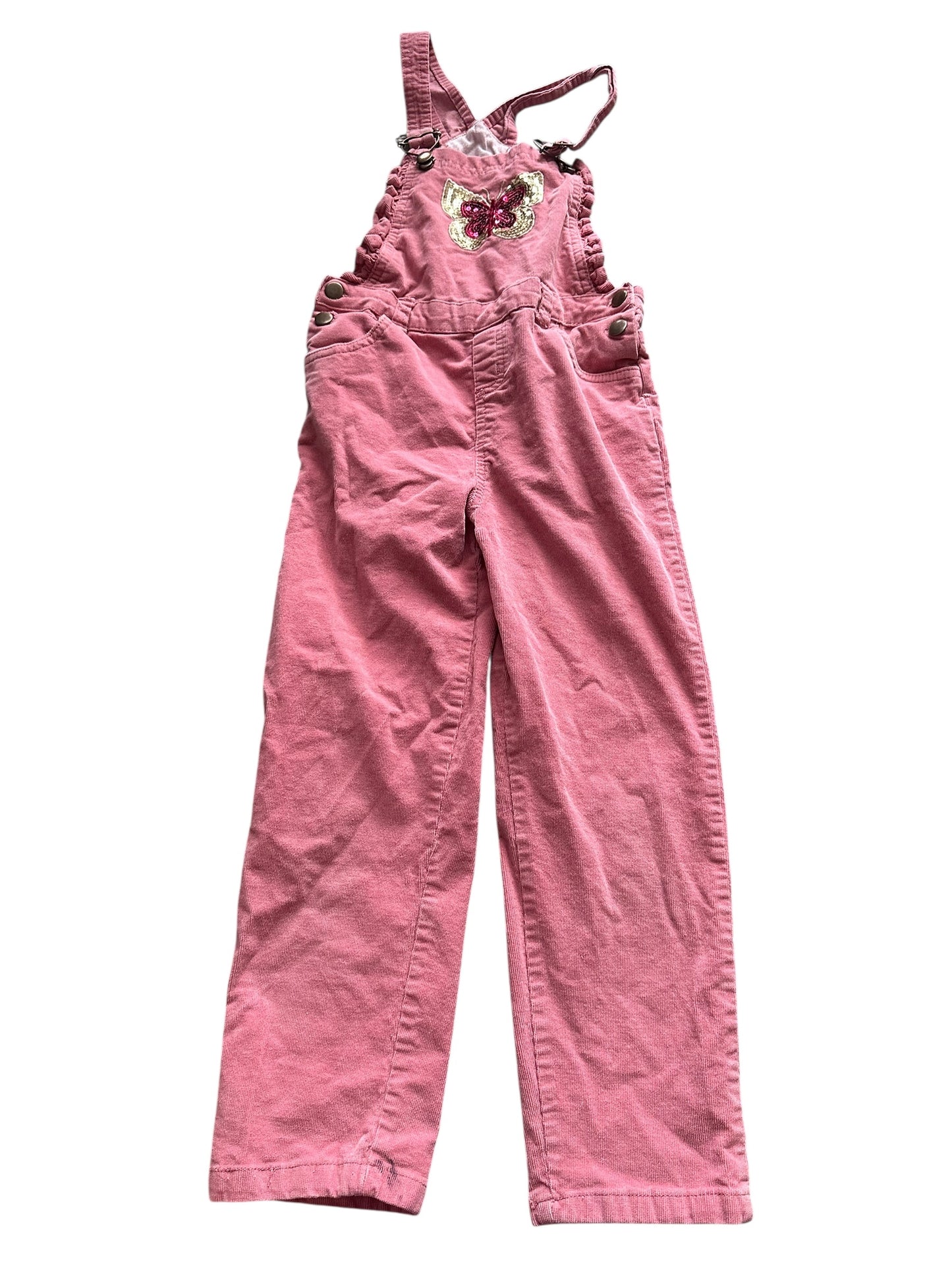 Pink Corded Overalls - Size 5-6