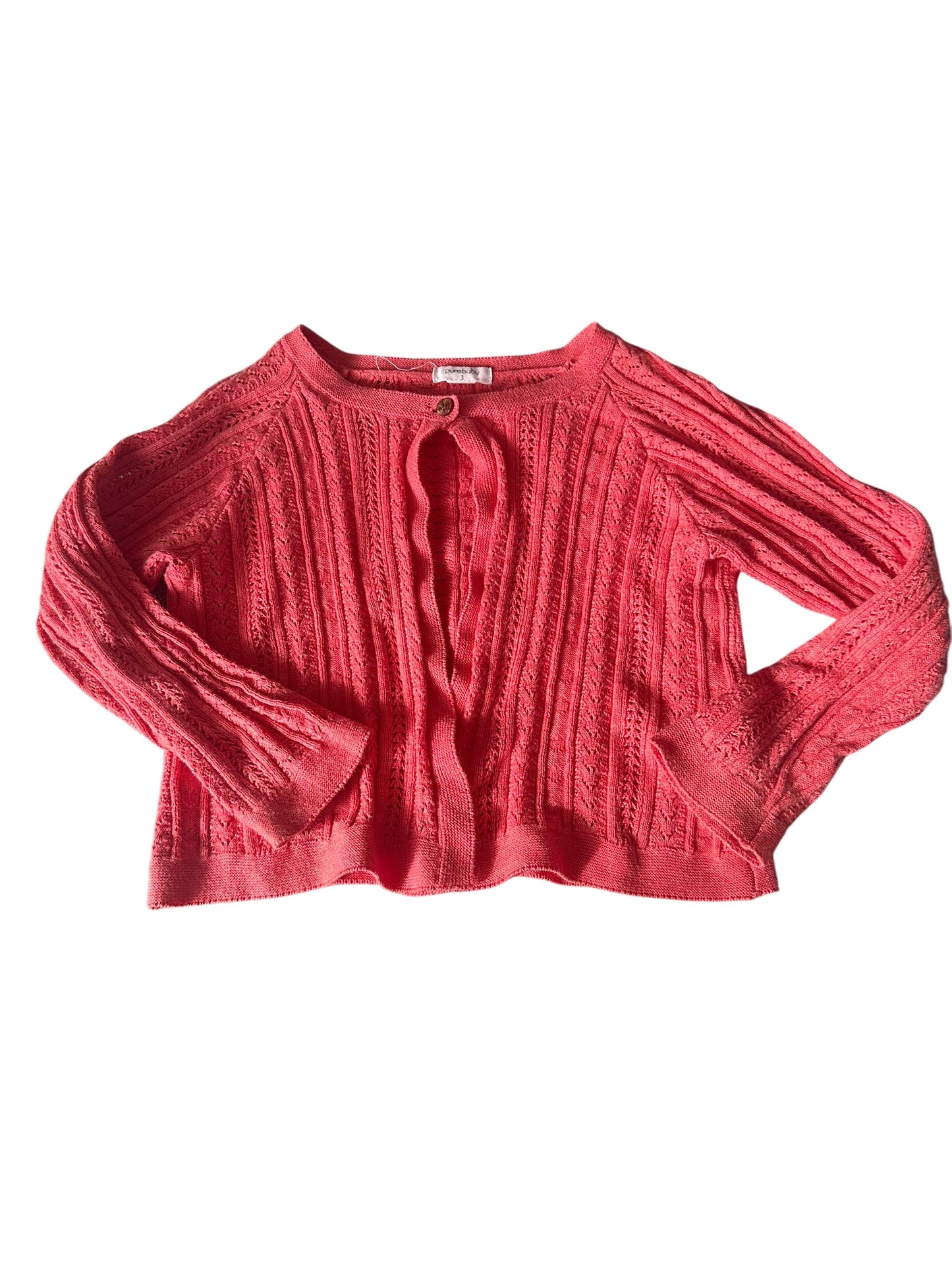 Purebaby Cardigan - Size 3