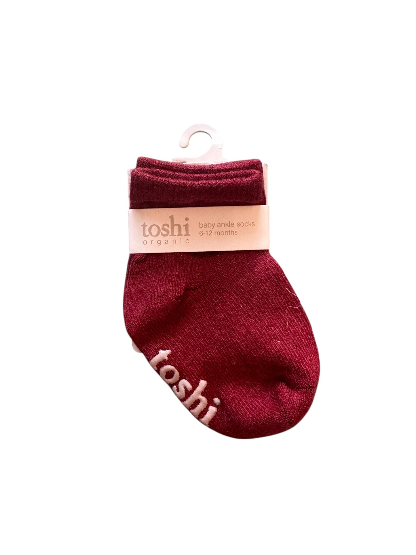 Toshi Red Ankle Socks - Size 6-12 Months NEW