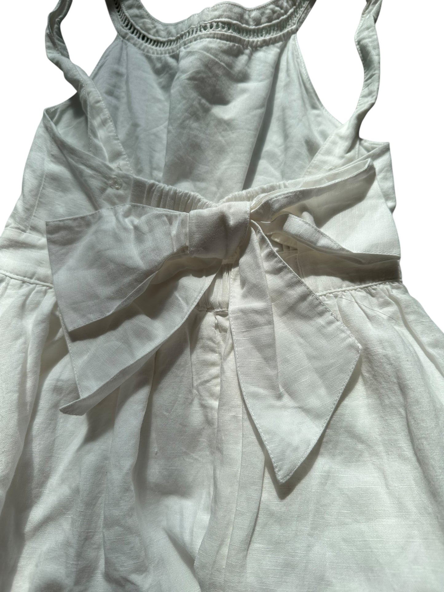 Country Road White Bow Dress - Size 4