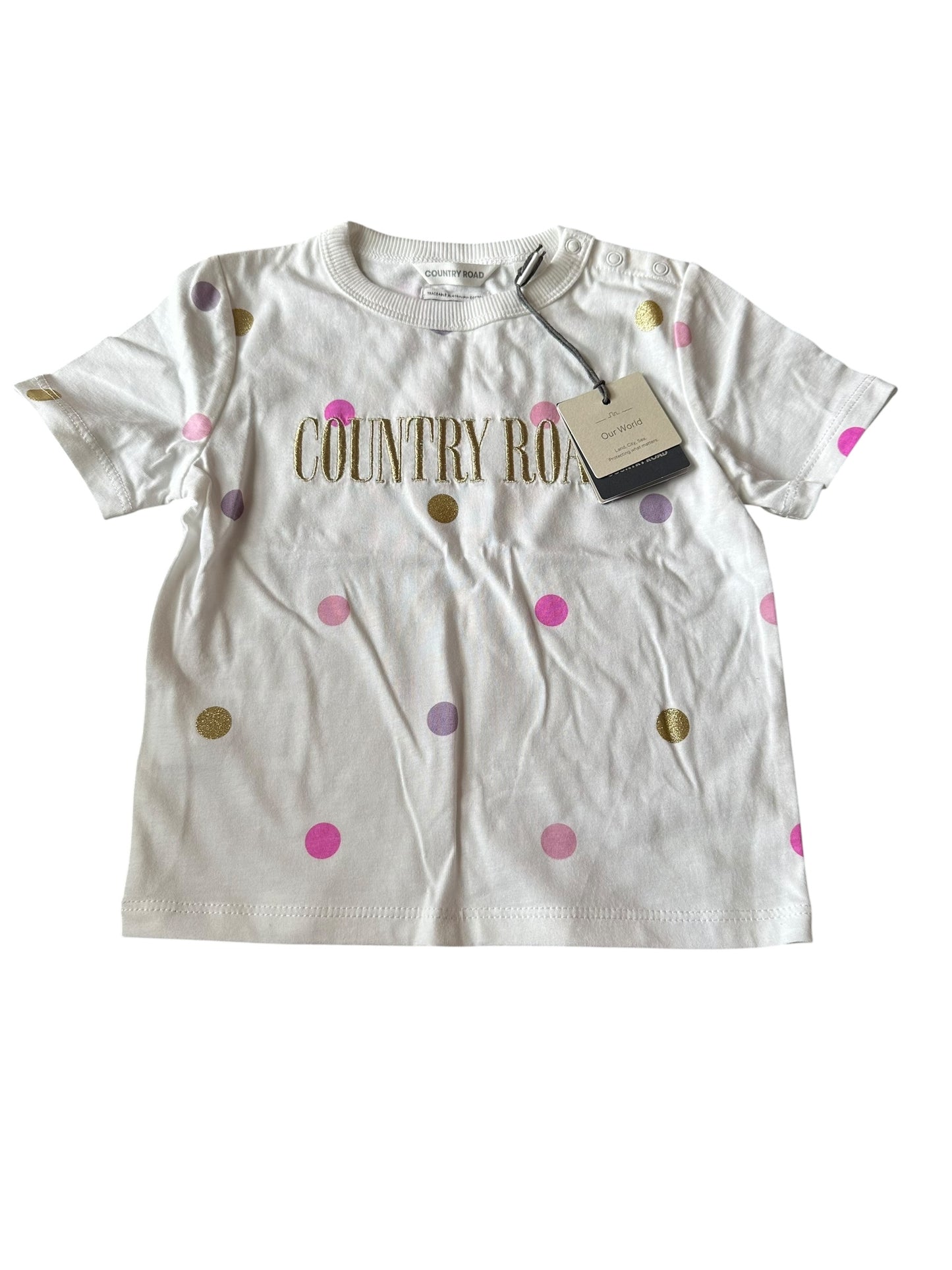Country Road Logo Tee - Size 1 NEW