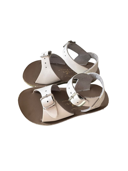 Saltwater Sandals White - Size 7