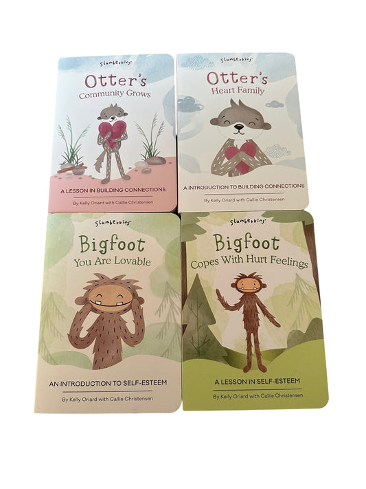 Slumberkins Board Book Set (Connections + Self Esteem)