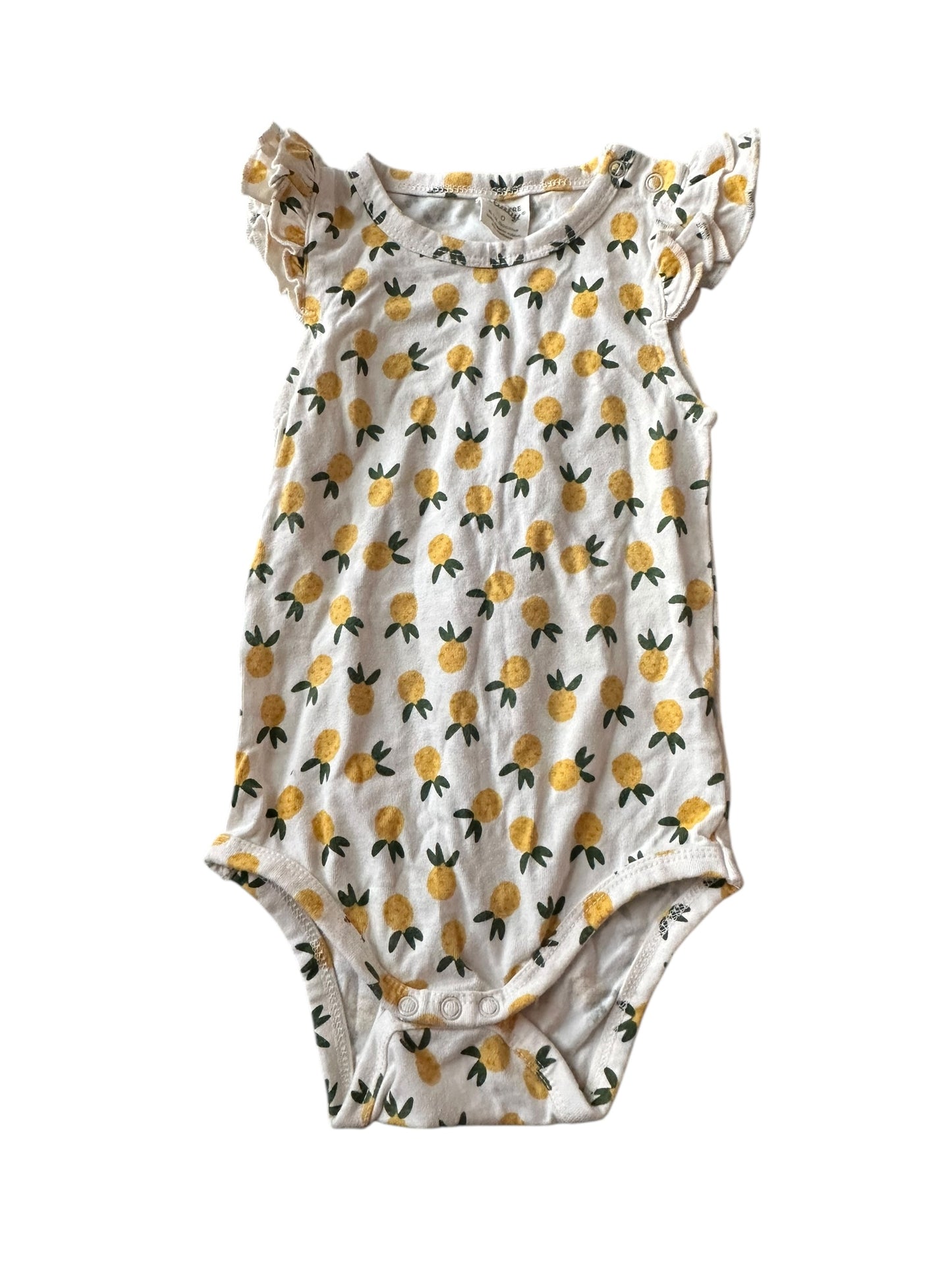 Nature Baby Lemon Onesie - Size 6-12 Months