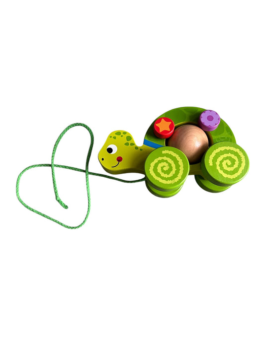 Hape Wooden Turtle Pull Along