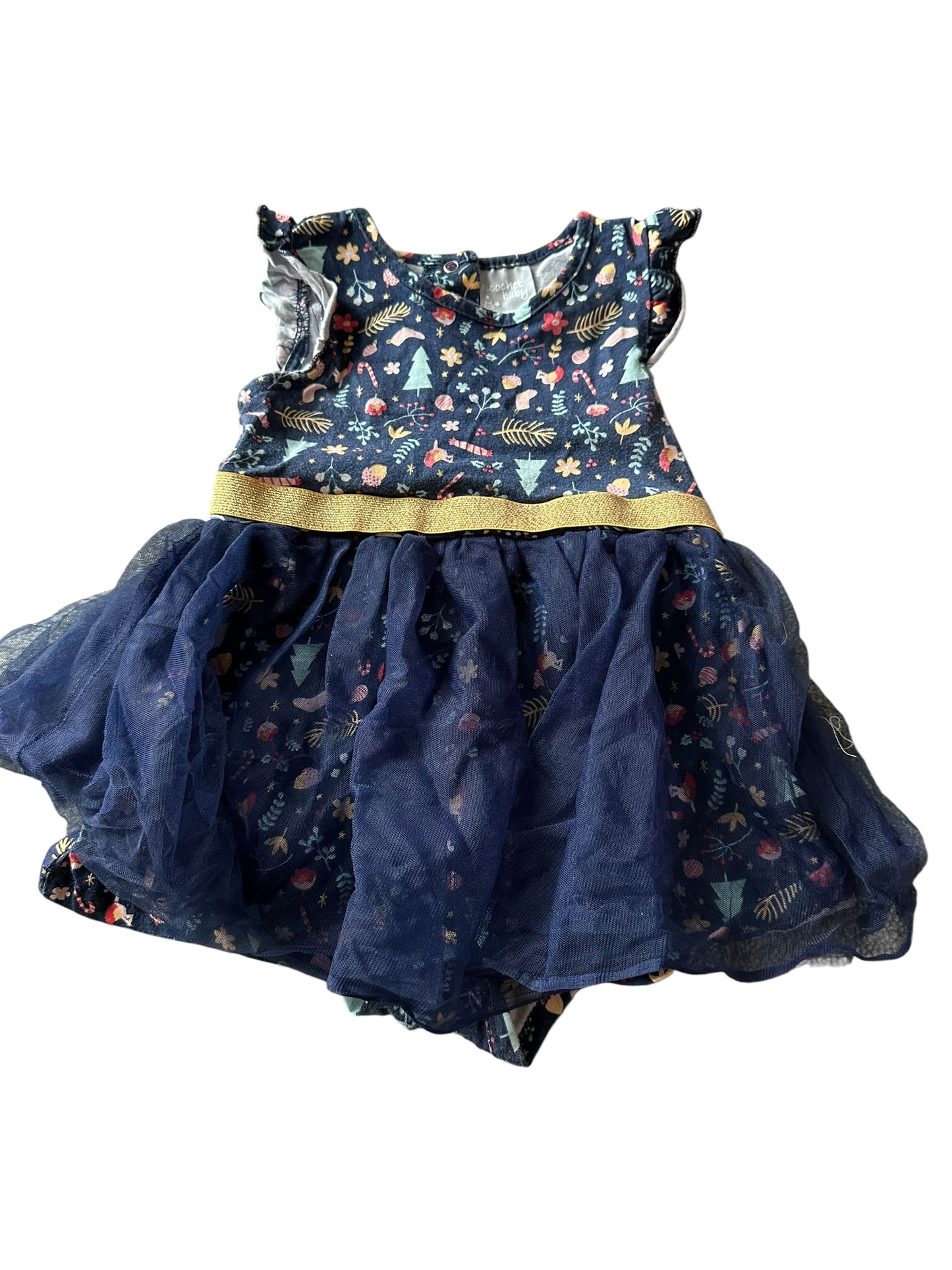 Ricochet Christmas Tulle Dress - Size 1