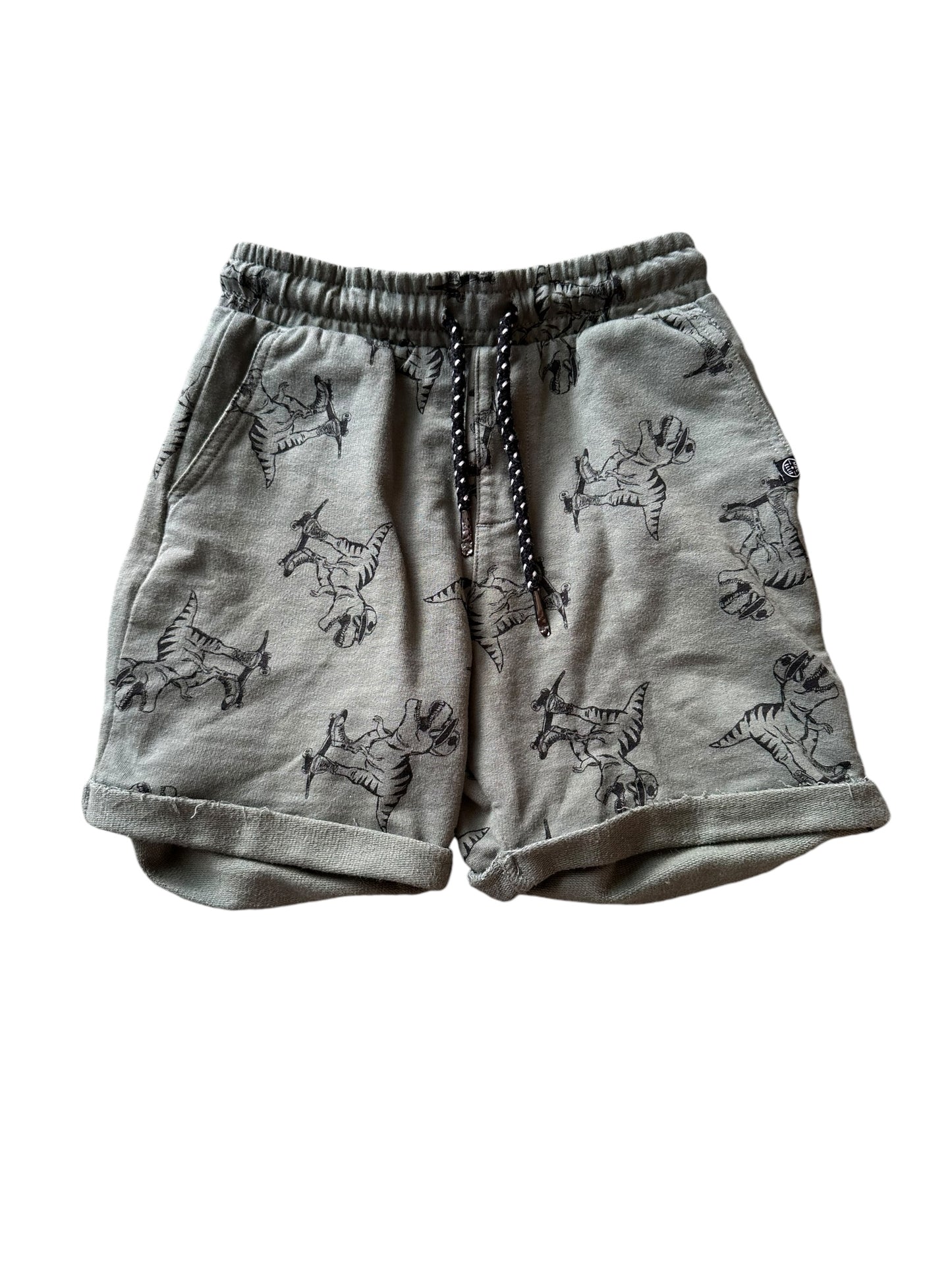 Mac + Ellie Dinosaur Shorts - Size 6