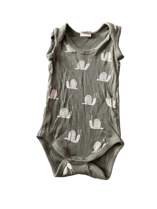 Nature Baby Snail Singlet Onesie - Size 0-3 Months