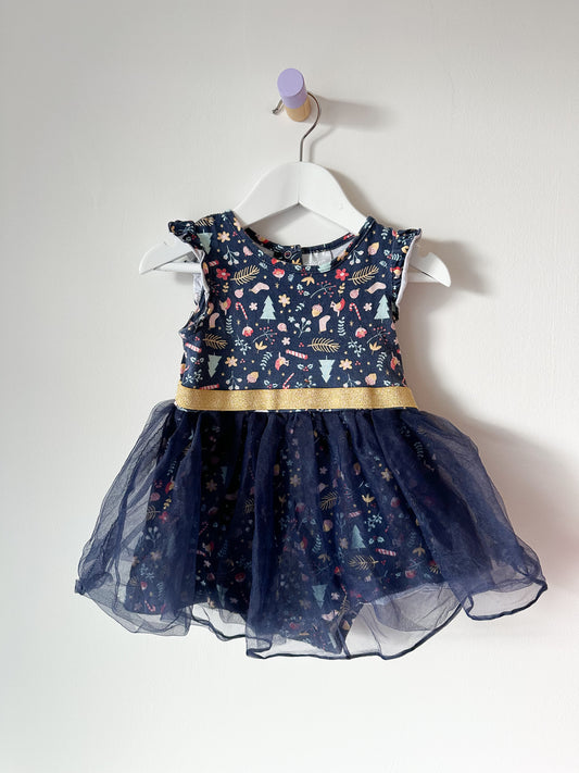 Ricochet Christmas Tulle Dress - Size 6-12 Months