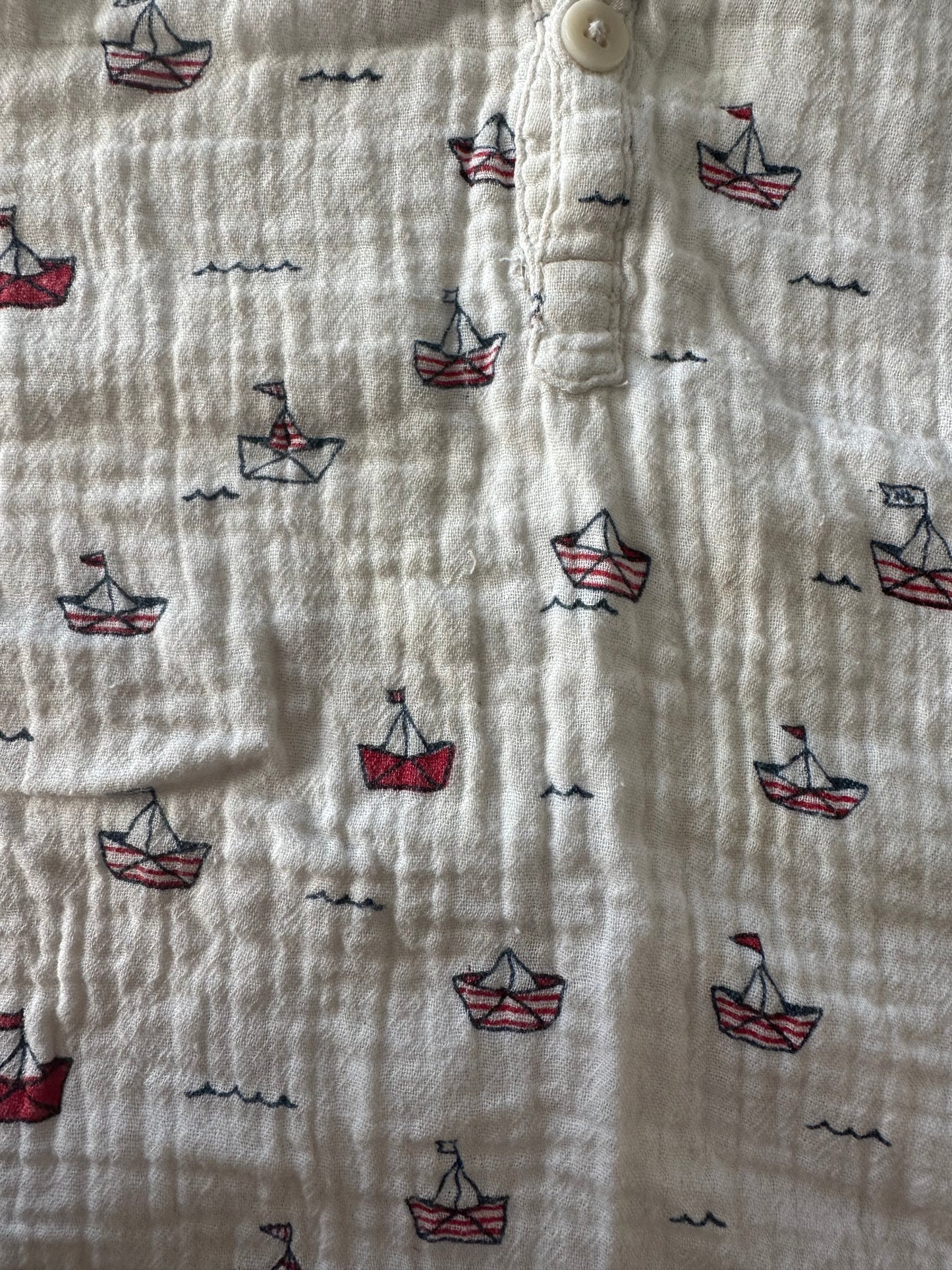 Nature Baby Boats Tee - Size 4