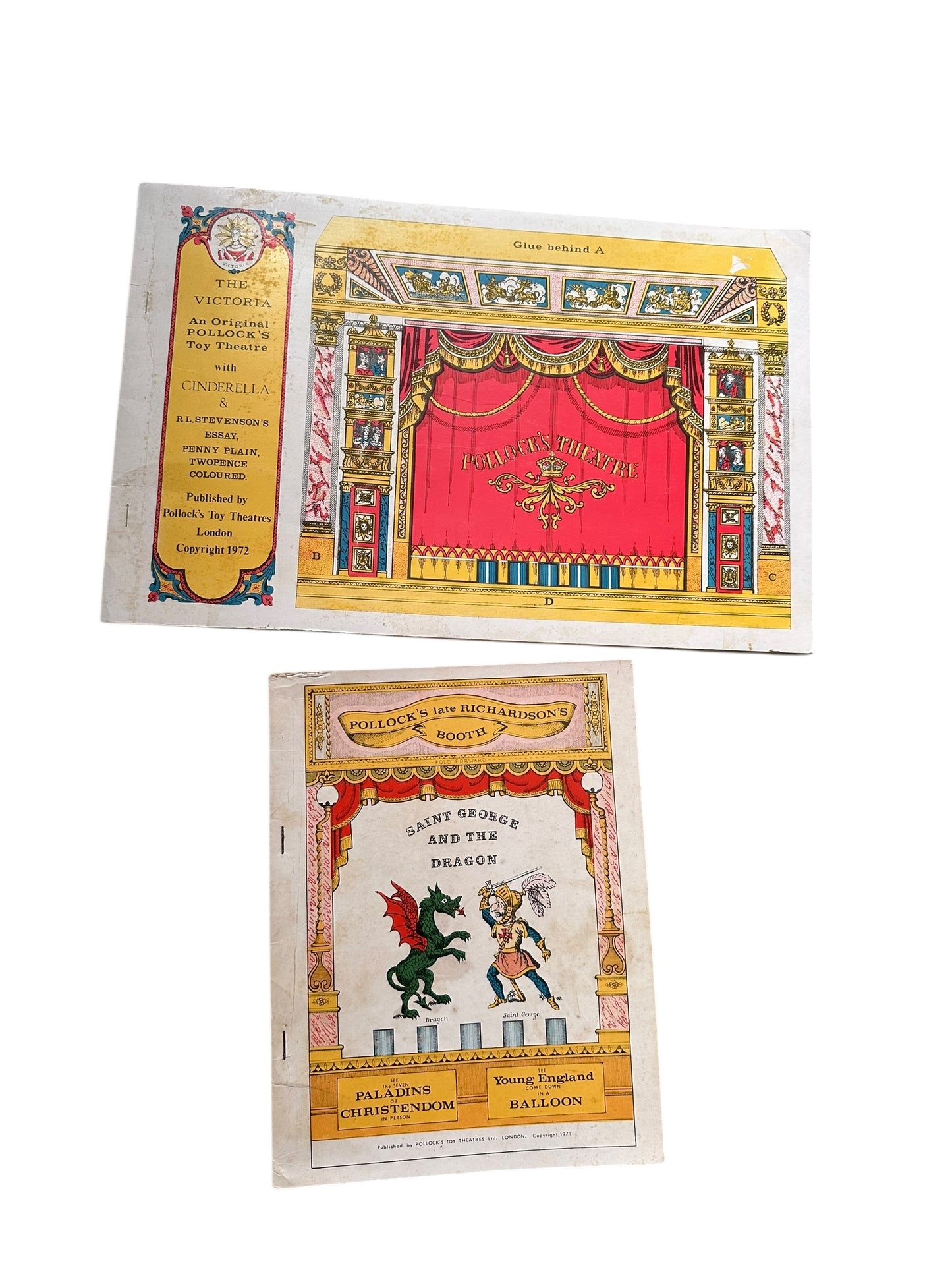 Vintage (1972) Pollock’s Toy Theatres Pop Out Scenes