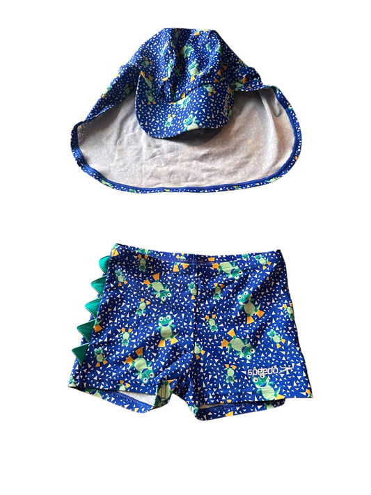 Speedo Swim Shorts & Hat - Size 3