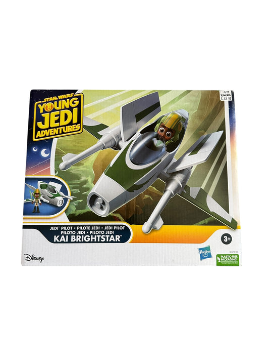 Star Wars Young Jedi Kai Brightstar Figure + Vehicle Set - NEW