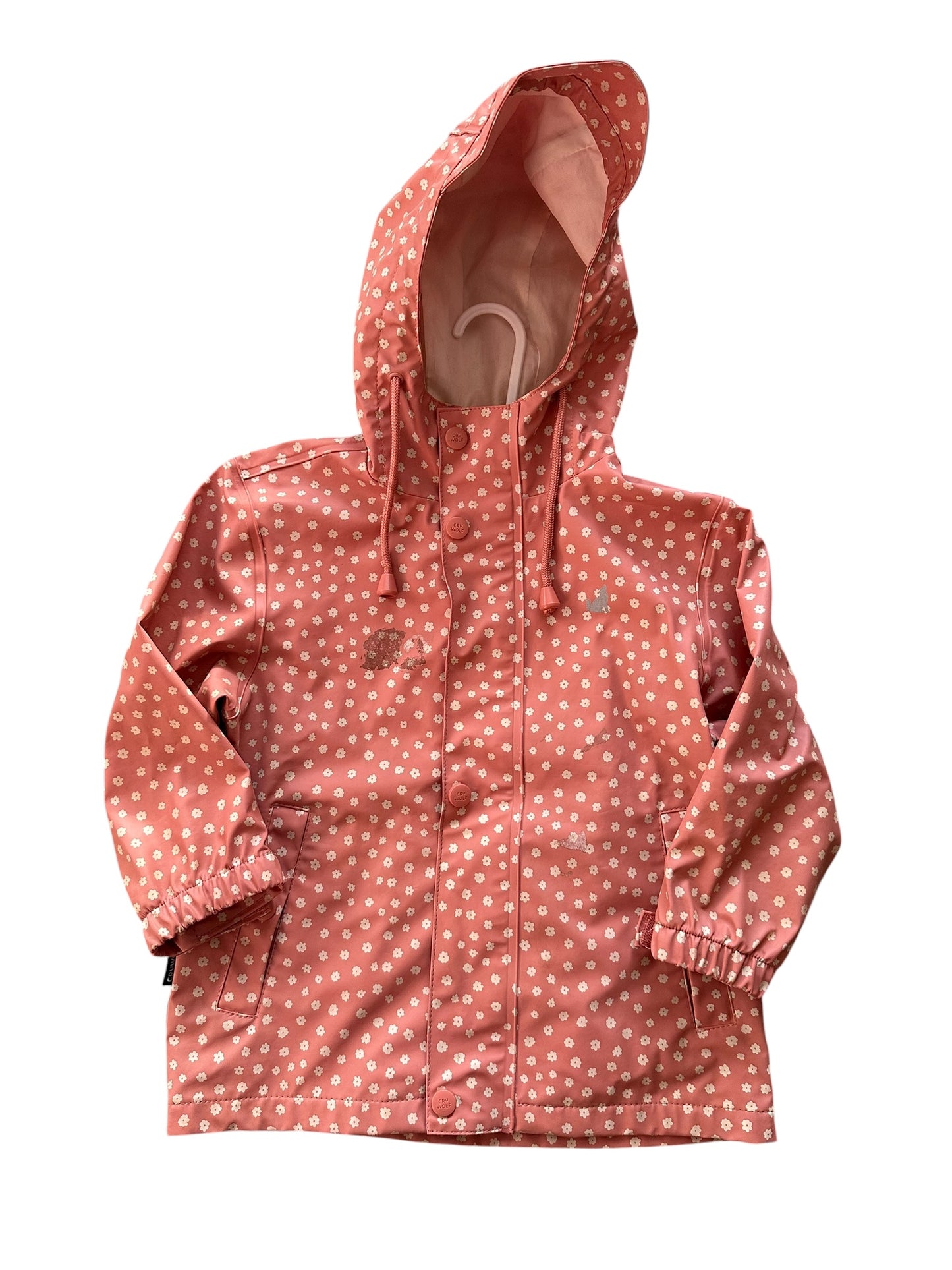 Crywolf Daisy Pink Raincoat - Size 3Y