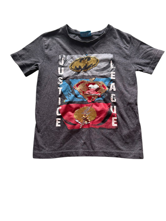 Justice League Sequin Tee - Size 4