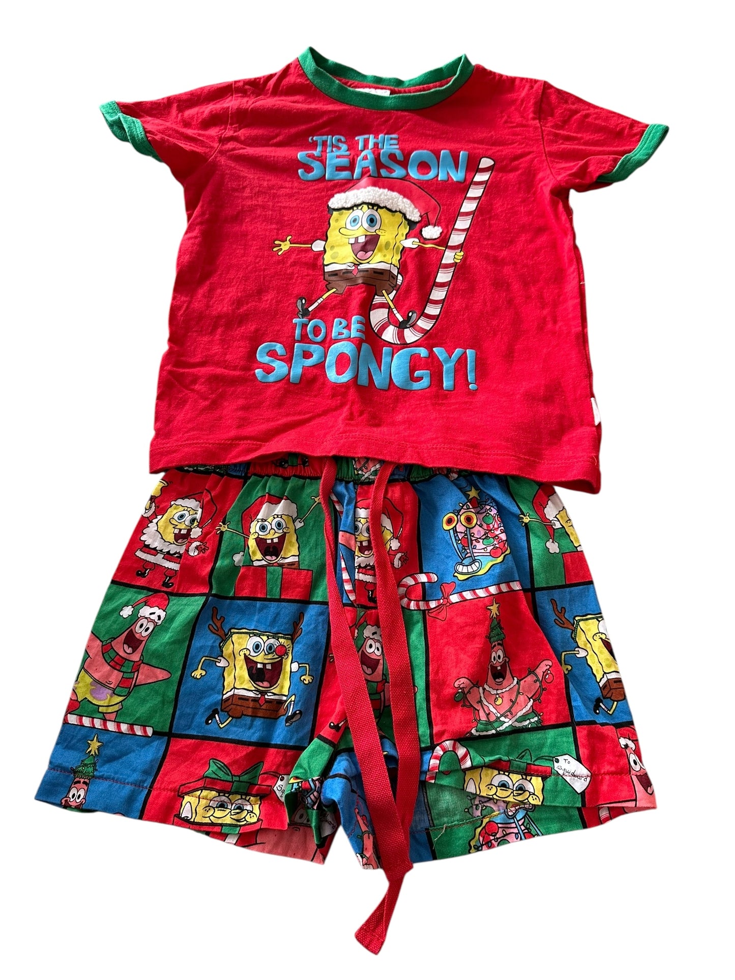 Peter Alexander SpongeBob Christmas PJ Set - Size 3