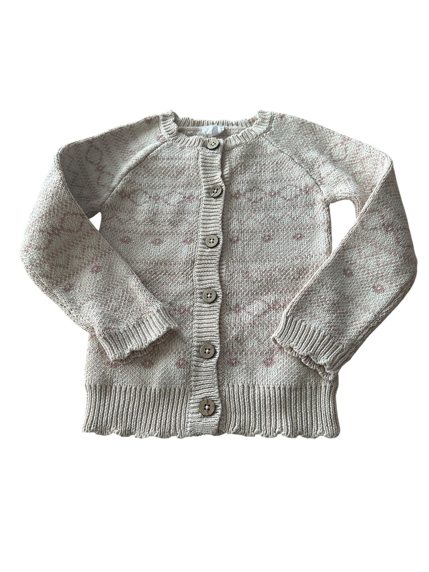 Jamie Kay Pink Knit Cardigan - Size 2-3