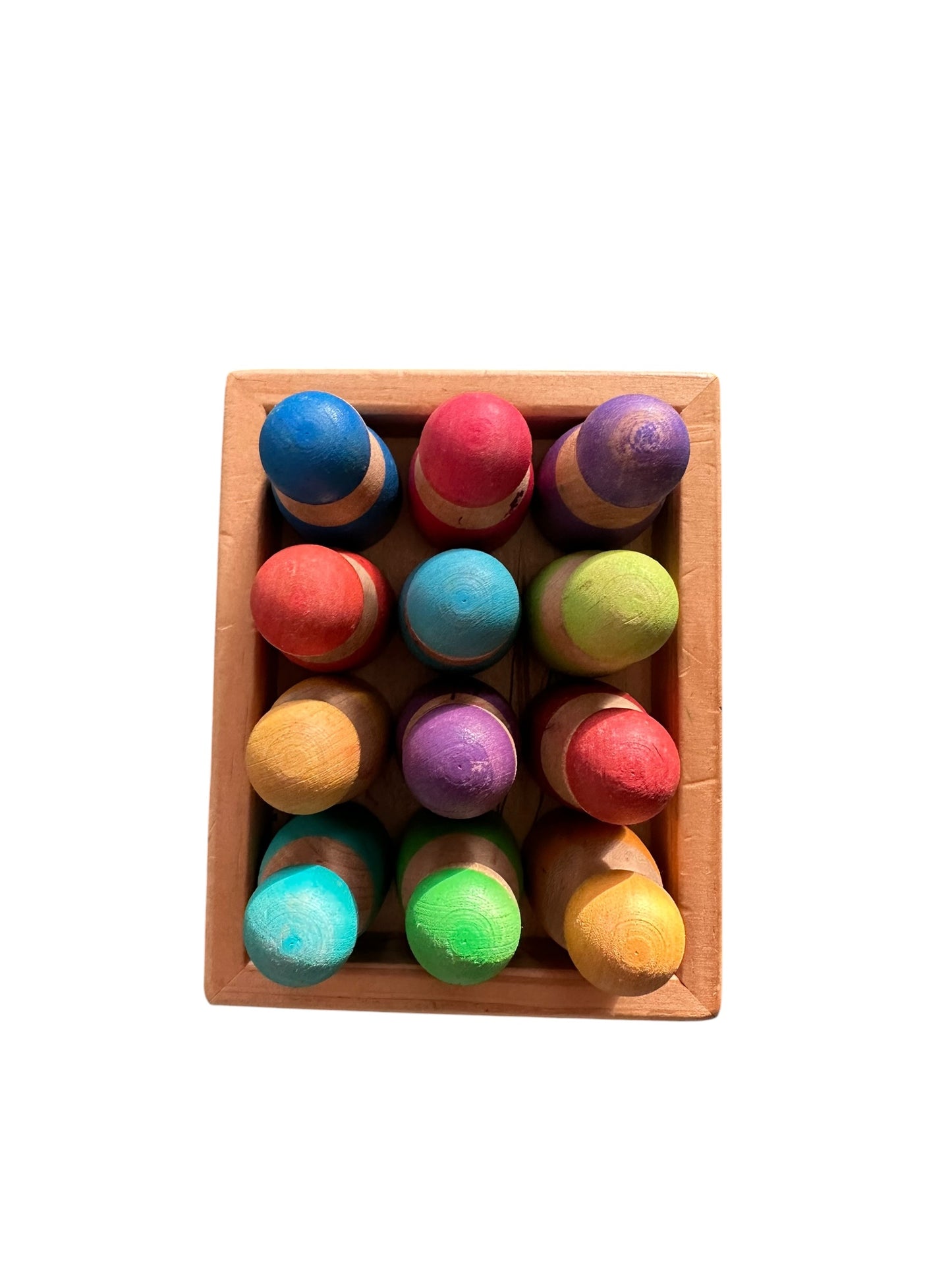 Wooden Coloured Peg Dolls
